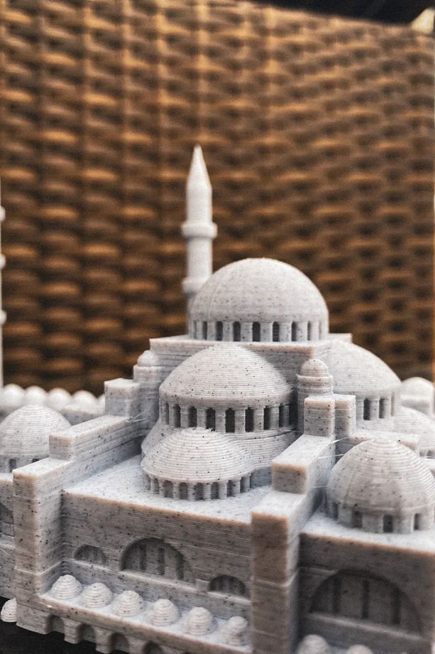 SultanAhmet Camii, Camii Maketi, Dekoratif ve Estetik Tasarım, Mermer Görünümlü Dekoratif Tasarım - 2