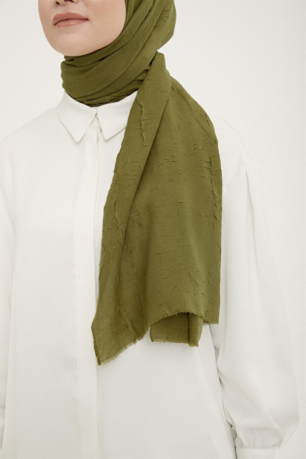 Trend Bambu Şal - Haki 35 - 2