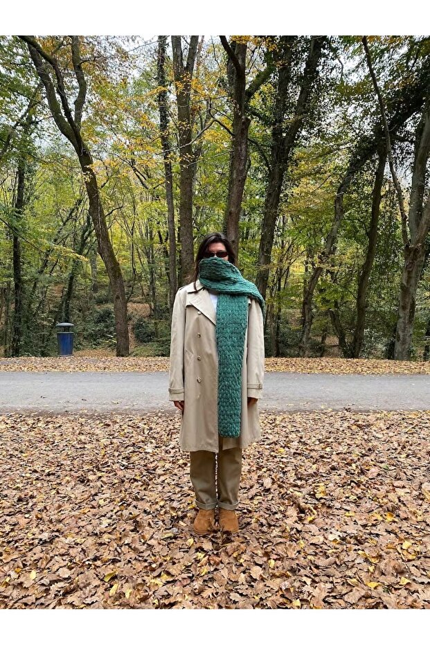 Puffy Peluş Atkı - 1