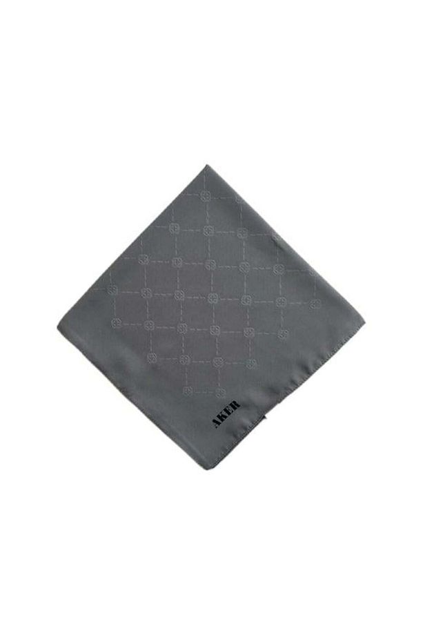 Monogram Eşarp - Koyu Gri 973 - 1