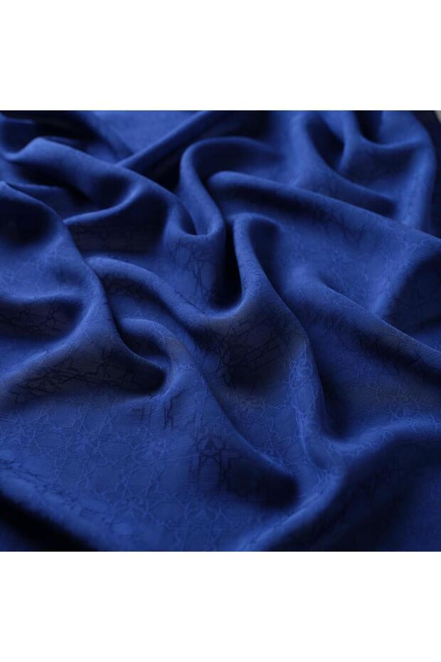 Monogram Şal - Gece Mavisi - 3