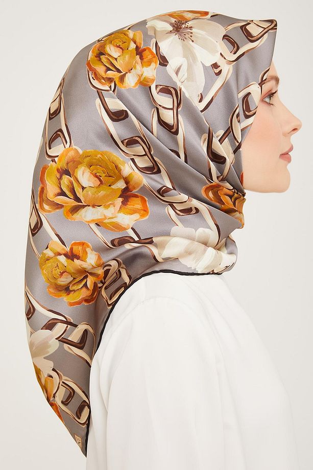 İpek Eşarp 2024 Kış - 9034-38 Twill - 3