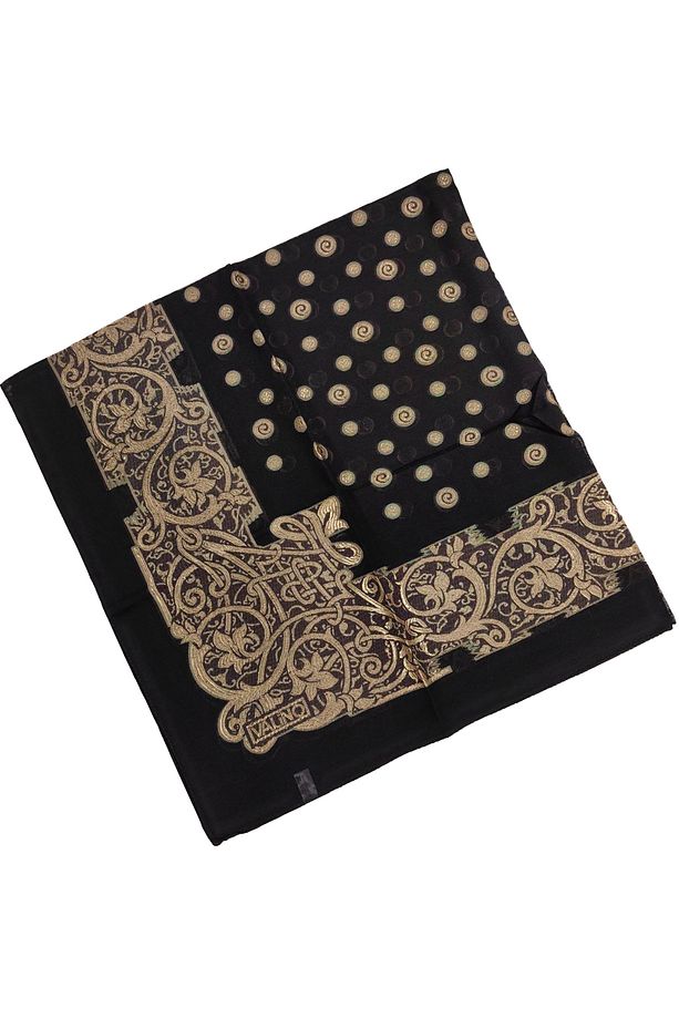 Mısırlı Eşarpları Etnik Desenli Nakışlı Şifon Eşarp - 1