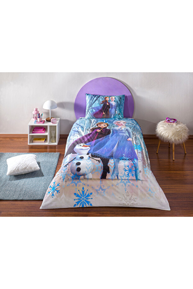 Single Licensed Duvet Cover Set Disney Frozen Winter