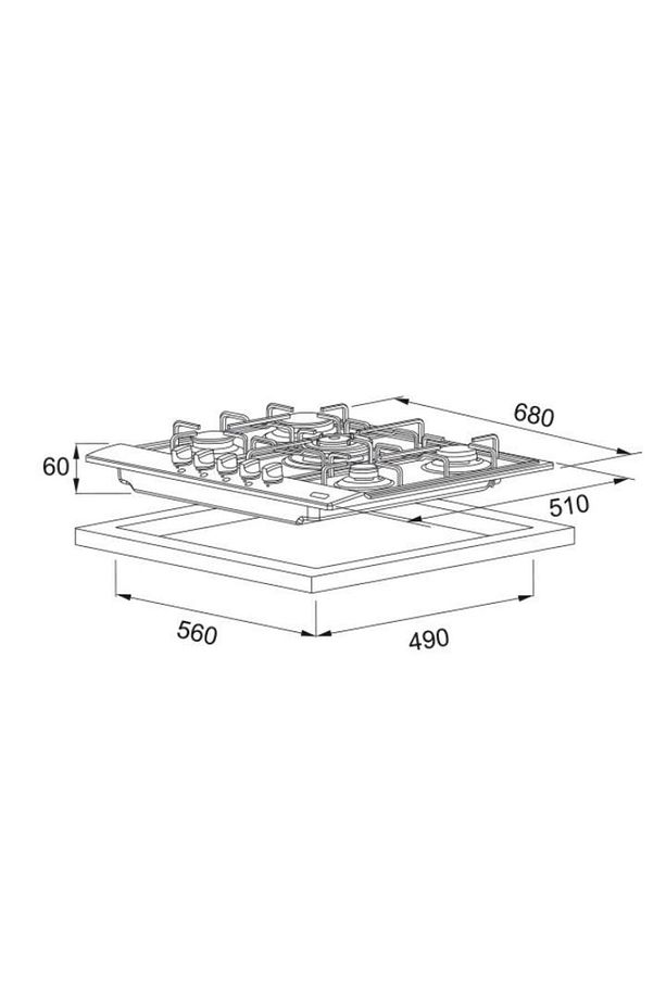 Üçlü Ankastre Set, Smart Linear Inox - 3