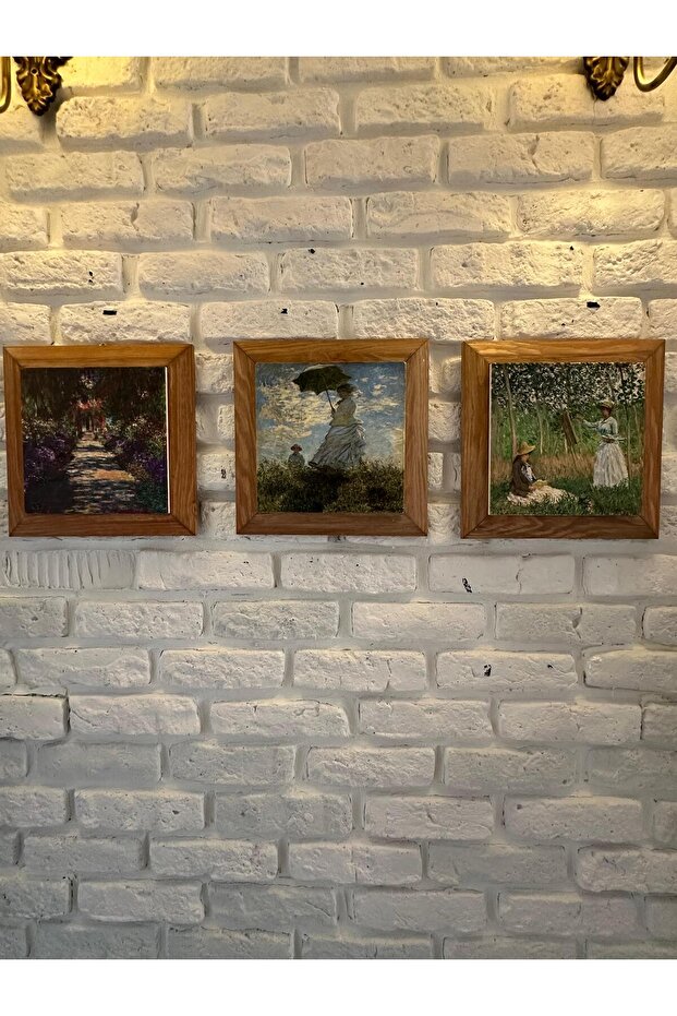 Set of 3 Stone Painting Boards with Solid (Wood) Frame 26X26 Set