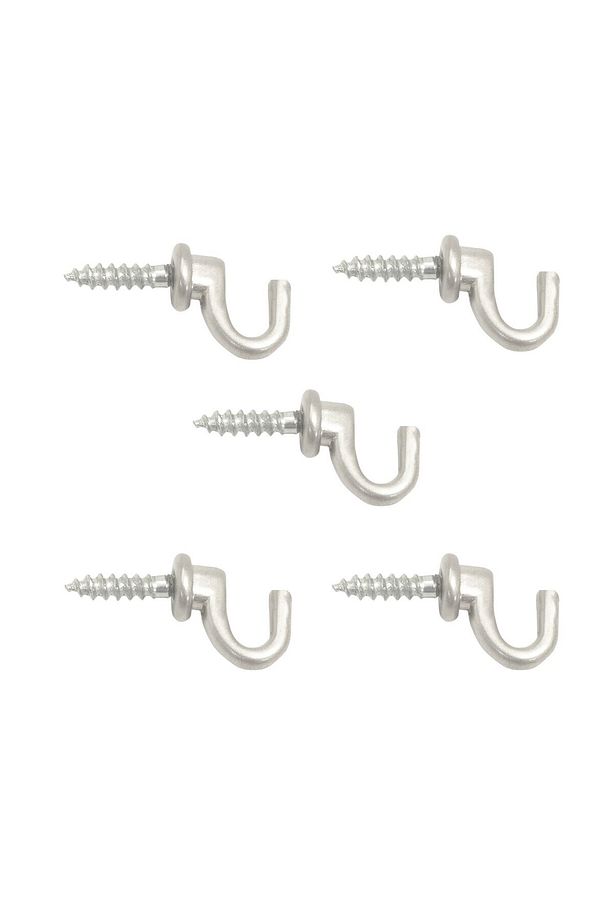 Çengelli Duvar Dolap Çekmece Kapı Metal Anahtar Askı Anahtarlık Askısı Vidalı (5 ADET) - 5