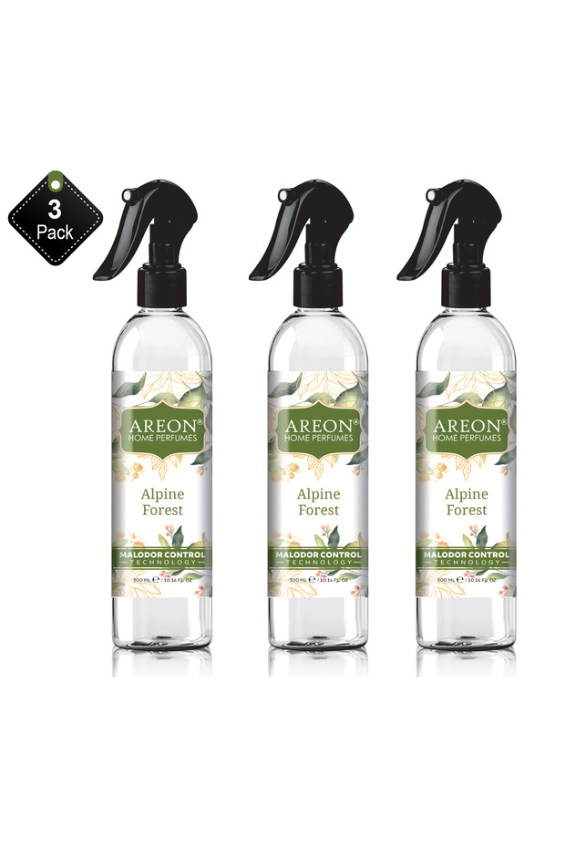 عبوة من 3 بخاخات Areon Home Malodor Control بحجم 300 مل برائحة الغابات الجبلية