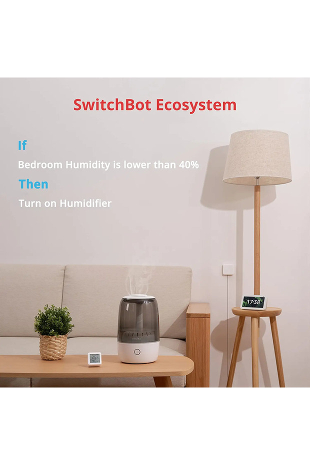 مقياس الرطوبة الذكي ومقياس الحرارة اللاسلكي ومستشعر درجة حرارة الغرفة والرطوبة عبر البلوتوث - 2