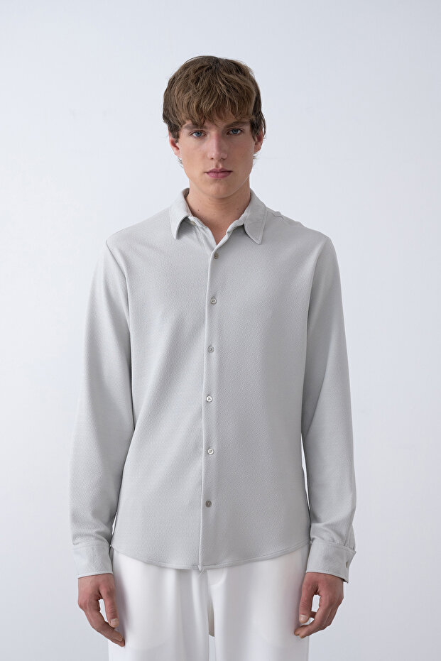 Mevsimlik Oversize Erkek Gömlek - 1