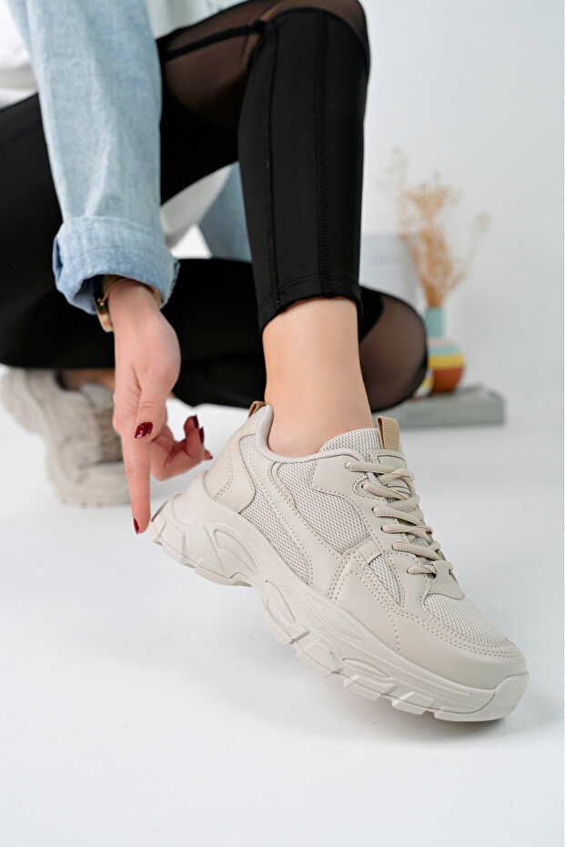 Milano Bej Kadın Sneaker - 2