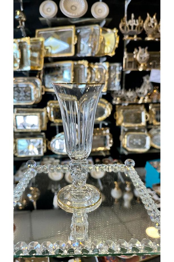 Kristal Tekli Kahve Yanı Su Bardağı - 4