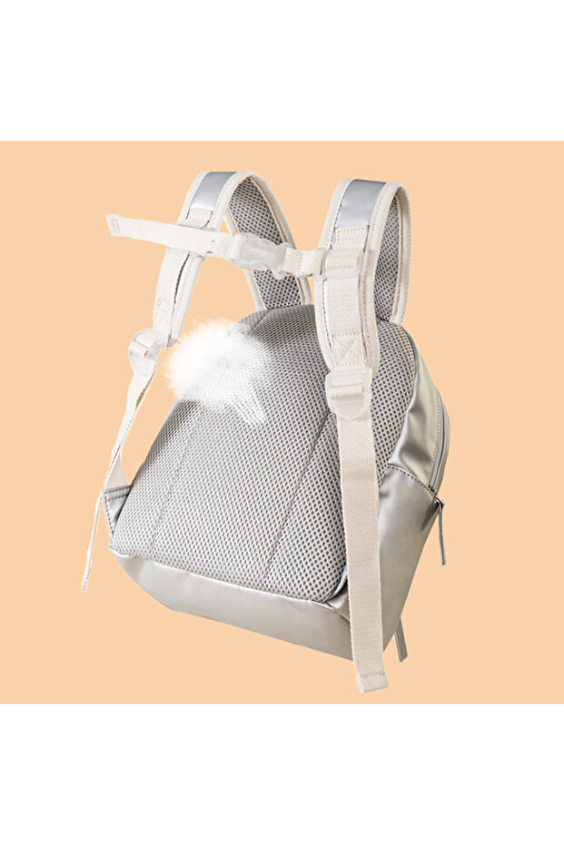 حقيبة ظهر للأطفال مقاس 11 بوصة - فضي - 5