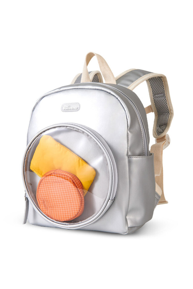 حقيبة ظهر للأطفال مقاس 11 بوصة - فضي - 1