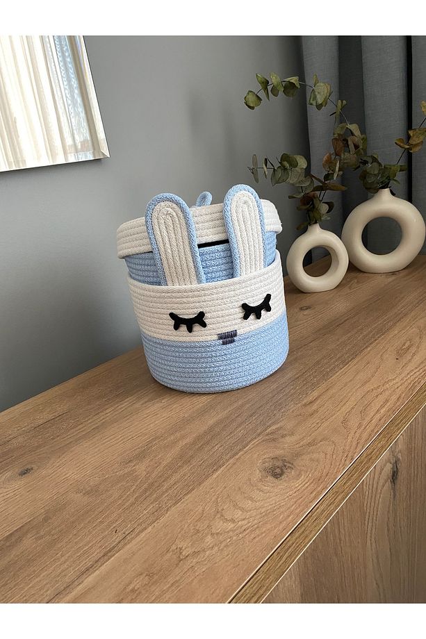 2'li Tavşan Set,jüt,saklama Kutusu,jüt Sepet - 6