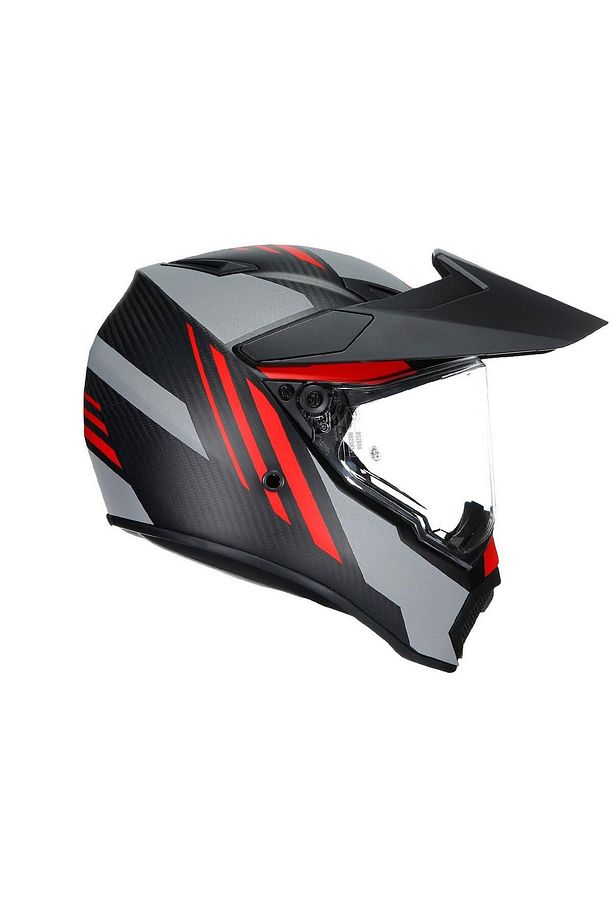 Kask/ax-9 Multı Plk Refractıve Adv Matt Carbon/red - 3