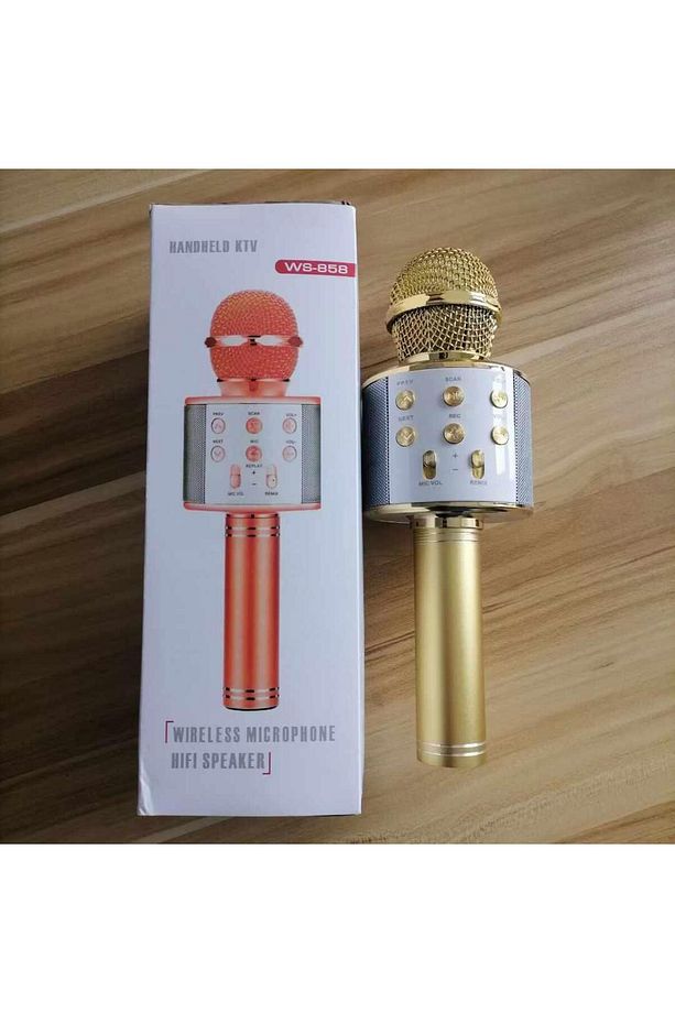 KARAOKE MİKROFON WS-858 Kablosuz Bluetooth 2.0 - 1