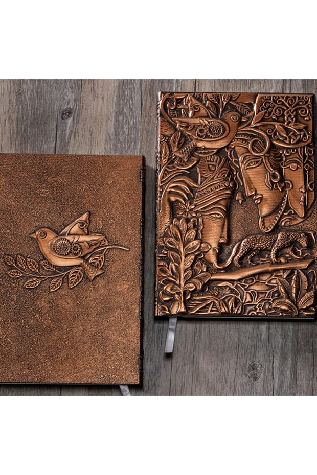 دفتر هدايا جلدي ثلاثي الأبعاد منقوش - 2