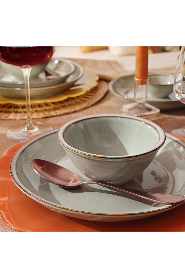 Lılıng Stoneware Yemek Tabağı 24 Cm Bej - 2