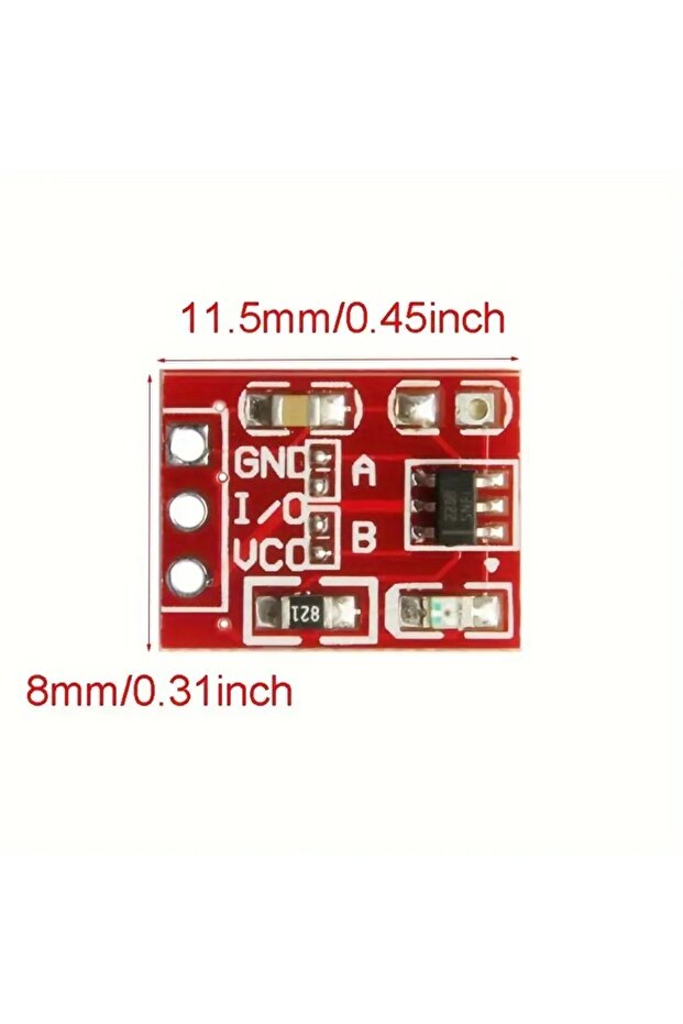 -(-2li paket-)-Tek Kanallı Kendinden Kilitli Dokunmatik Anahtar Sensörü  Arduino için - 4