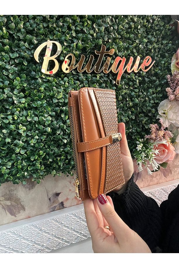 Örgü Model Kağıt ve Bozul Para Bölmeli Kadın Cüzdan - 3