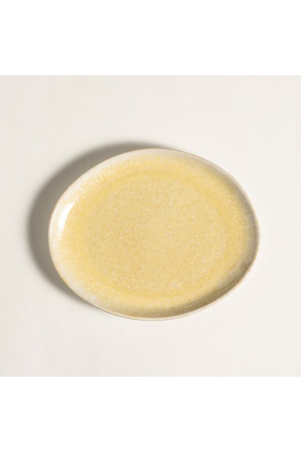 Fonte Stoneware Pasta Tabağı 22x17.4x2.5 Cm Sarı - 1