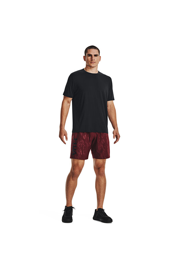 Ua woven embossed shorts