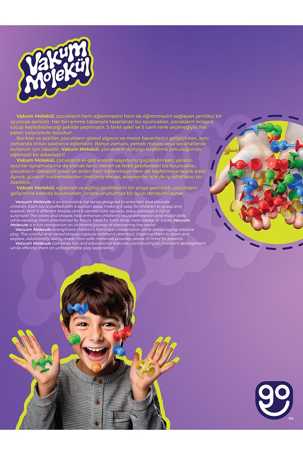 Vakum Molekül 25 Parça Yapı Taşları Fidget Duyusal Eğitici Oyuncak Squigz Lego - 5