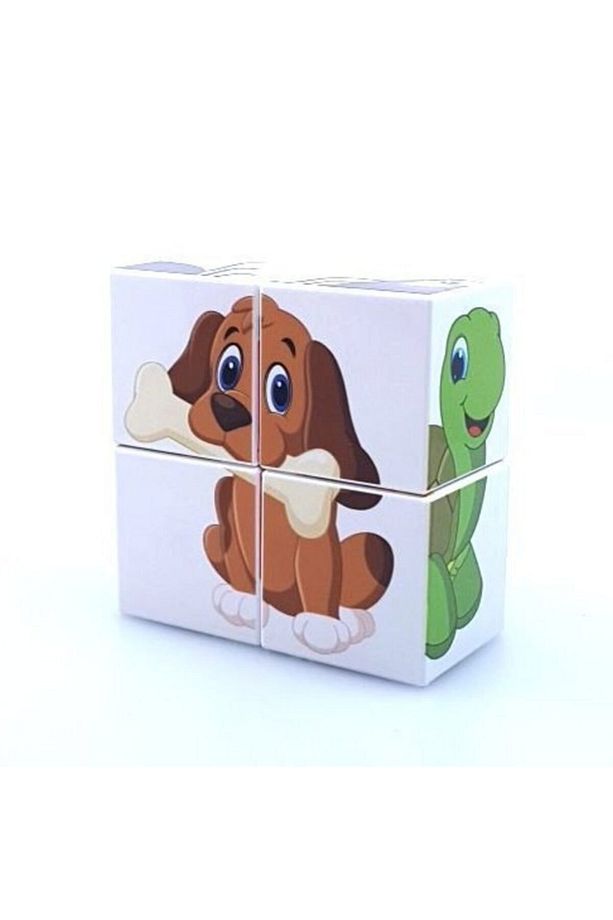 Manyetik Puzzle Ikili Set (mıknatıslı Küp Sevimli Hayvanlar + Hayvanlar Puzzle) - 7
