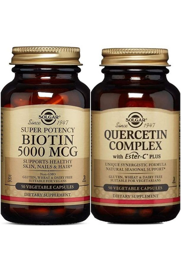 Biotin 5000 Mcg 50 Kapsül+ Quercetin Complex With Ester-c Plus 50 Tablet - 1