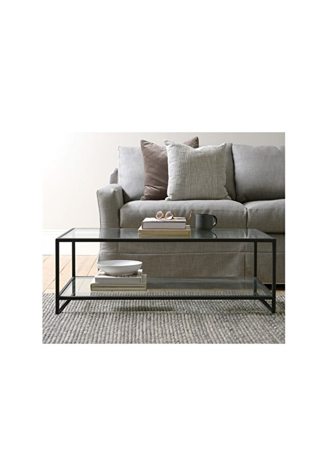 Temperli Camlı Orta Sehpa - 1