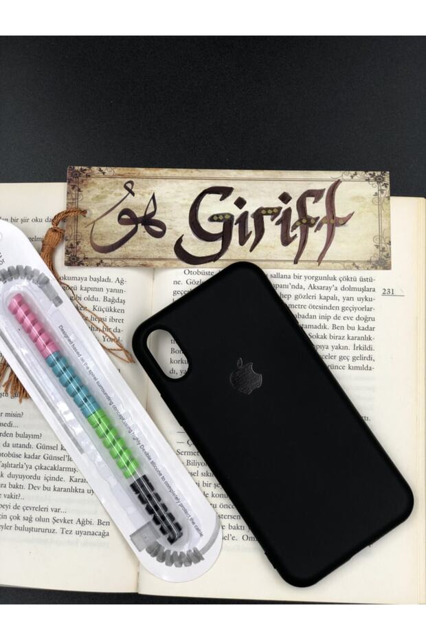 حافظة إطلاق متوافقة مع هاتف Iphone X + هدية حماية للكابل الحلزوني - 1