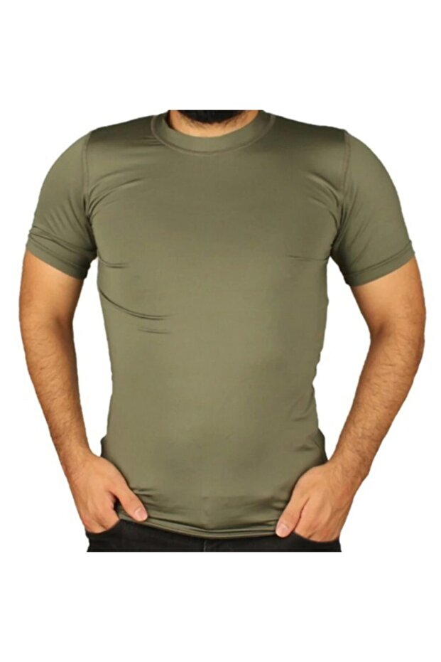 Khaki Microfiber Military Combat Micro T-Shirt