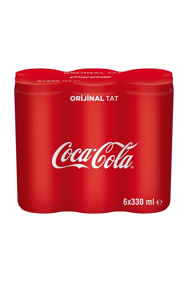 Coca Cola 6x330 ml Kutu - 1