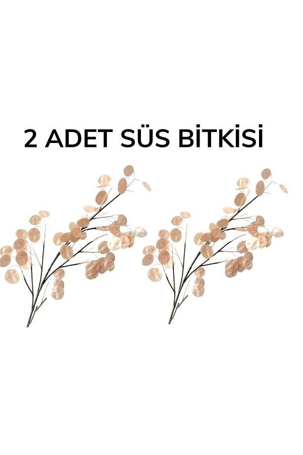 2 Adet 100 Cm Dekoratif Dallı Sedef Ağacı Yapay Sahte Süs Bitkisi - 2
