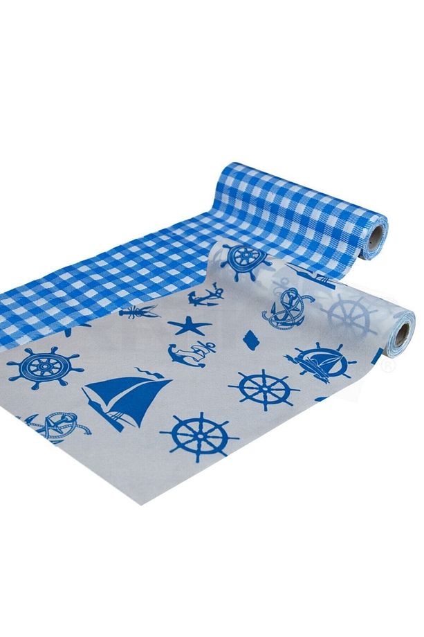 Tek Kullanımlık Masa Ve Aktivite Örtüsü -deniz- Mavi 2 Rulo X 20 Yaprak(100x120 Cm) - 1