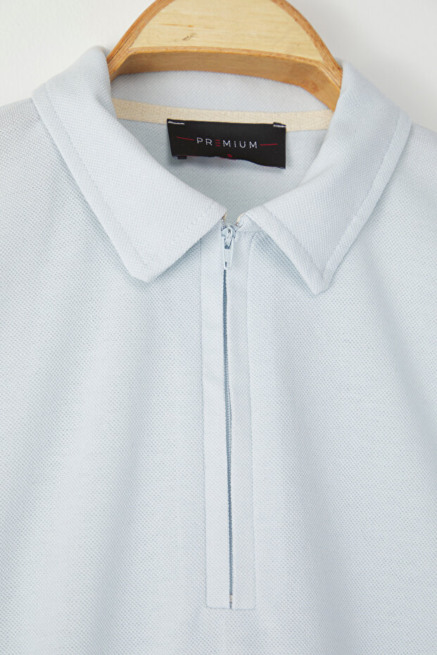 Mavi Regular/Normal Kesim Pike Fermuarlı Polo Yaka T-Shirt TMNSS23PO00019 - 7