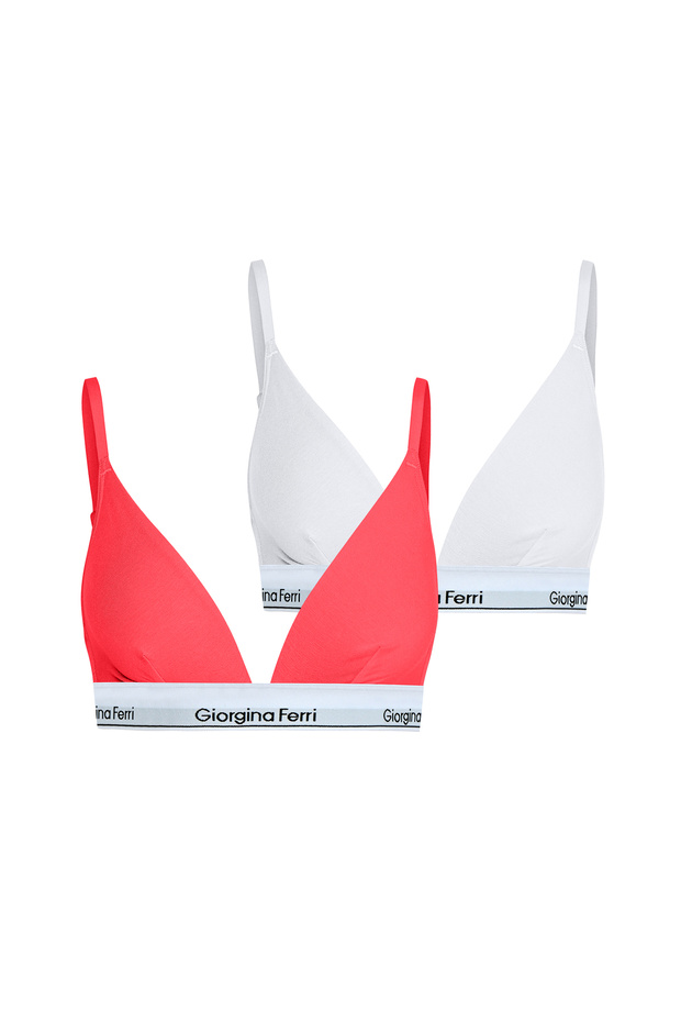 Box of 2 Elastic Banded Triangle Bralet Isabelle Suitable for Daily Use