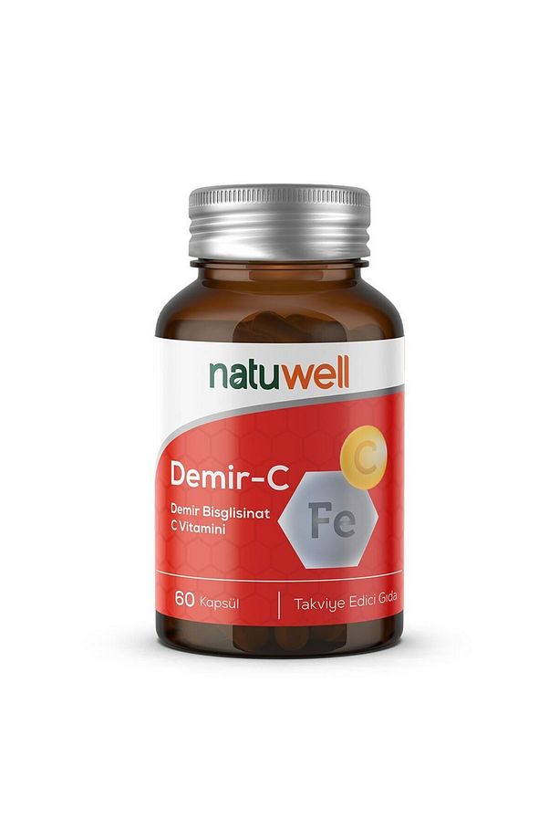 Demir-c (DEMİR BİSGLİSİNAT C VİTAMİNİ) 60 Kapsül 8683873980192 - 1