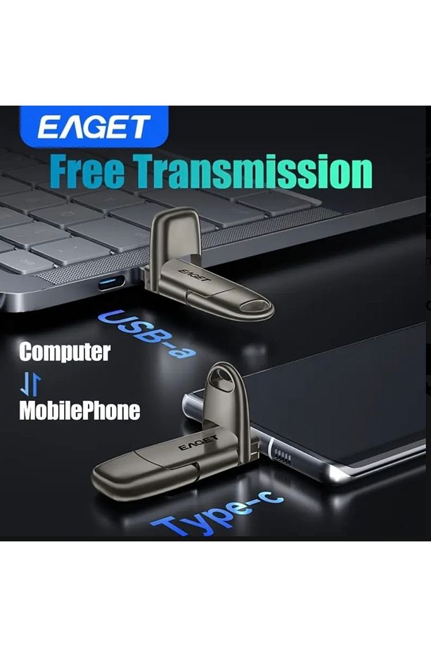SU50  256Gb.Yüksek Hızlı 560Mbs Type-C Ve Usb 3.2 Flash Bellek İphone 15/16 Type-C Girişli Tüm TLF. - 3