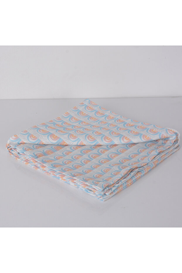 120X120 Rainbow Muslin Multi-Purpose Cover 1 Piece