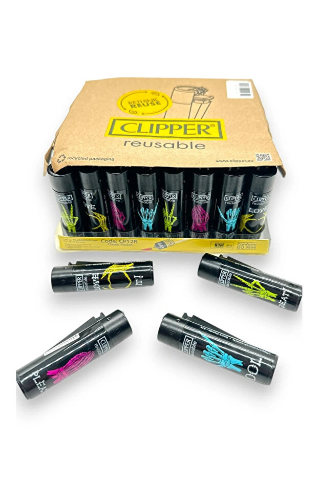 Cli̇pper  Desenli̇ Taşli Çakmak 4 Adet - 6