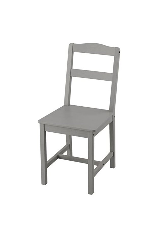 - HAUGA, ahşap sandalye, gri - 1