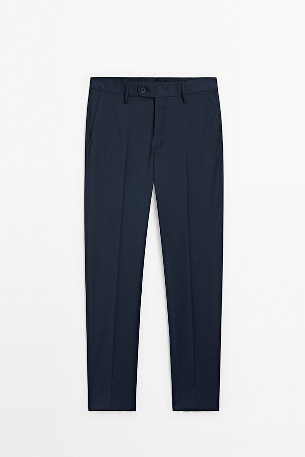 %100 yün klasik pantolon - 5