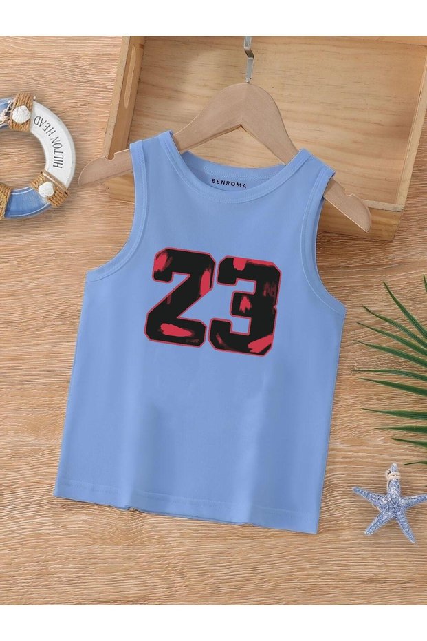 Cartoon Character Printed Sleeveless Children's T-Shirt