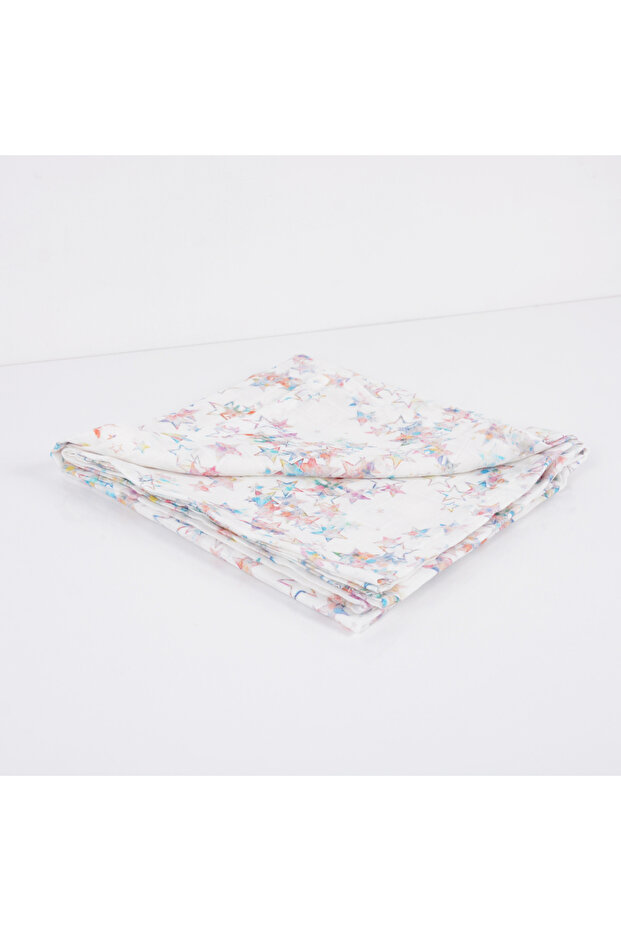 110X110 Colorful Stars Muslin Multi-Purpose Cover 1 Piece