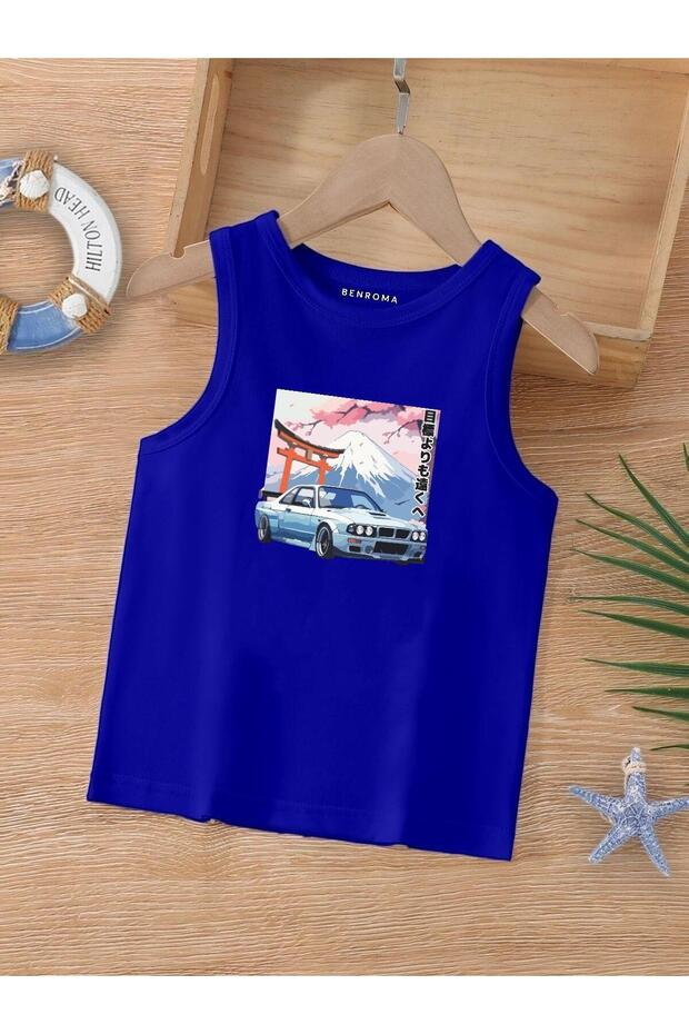 Cartoon Character Printed Sleeveless Children's T-Shirt