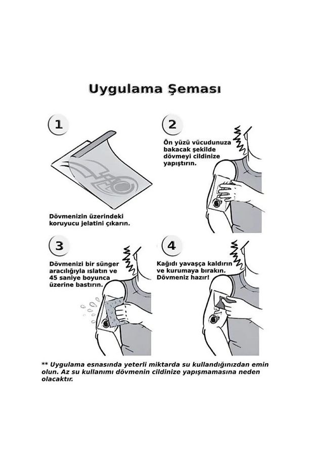 Ay Yıldız Gül Panda Minimal Semboller Geçici Vücut Dövmesi Parmak El Dövmesi - 5