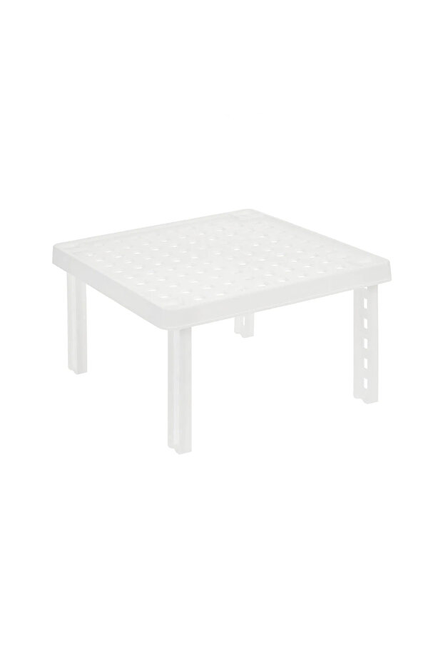 2 قطعة منظم داخل الخزانة رف مربع قابل للتكديس - 8