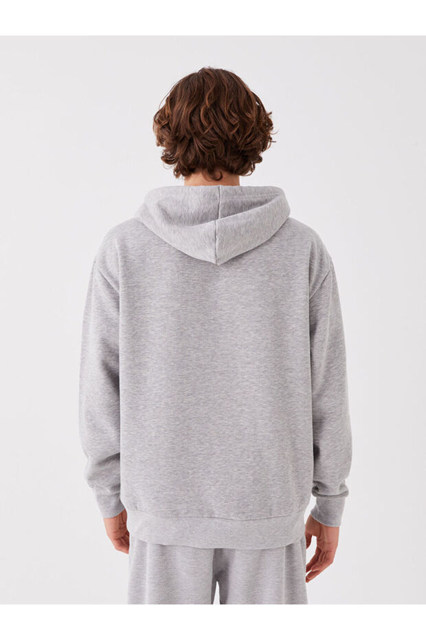 XSIDE Oversize Uzun Kollu Baskılı Erkek Hoodie - 5